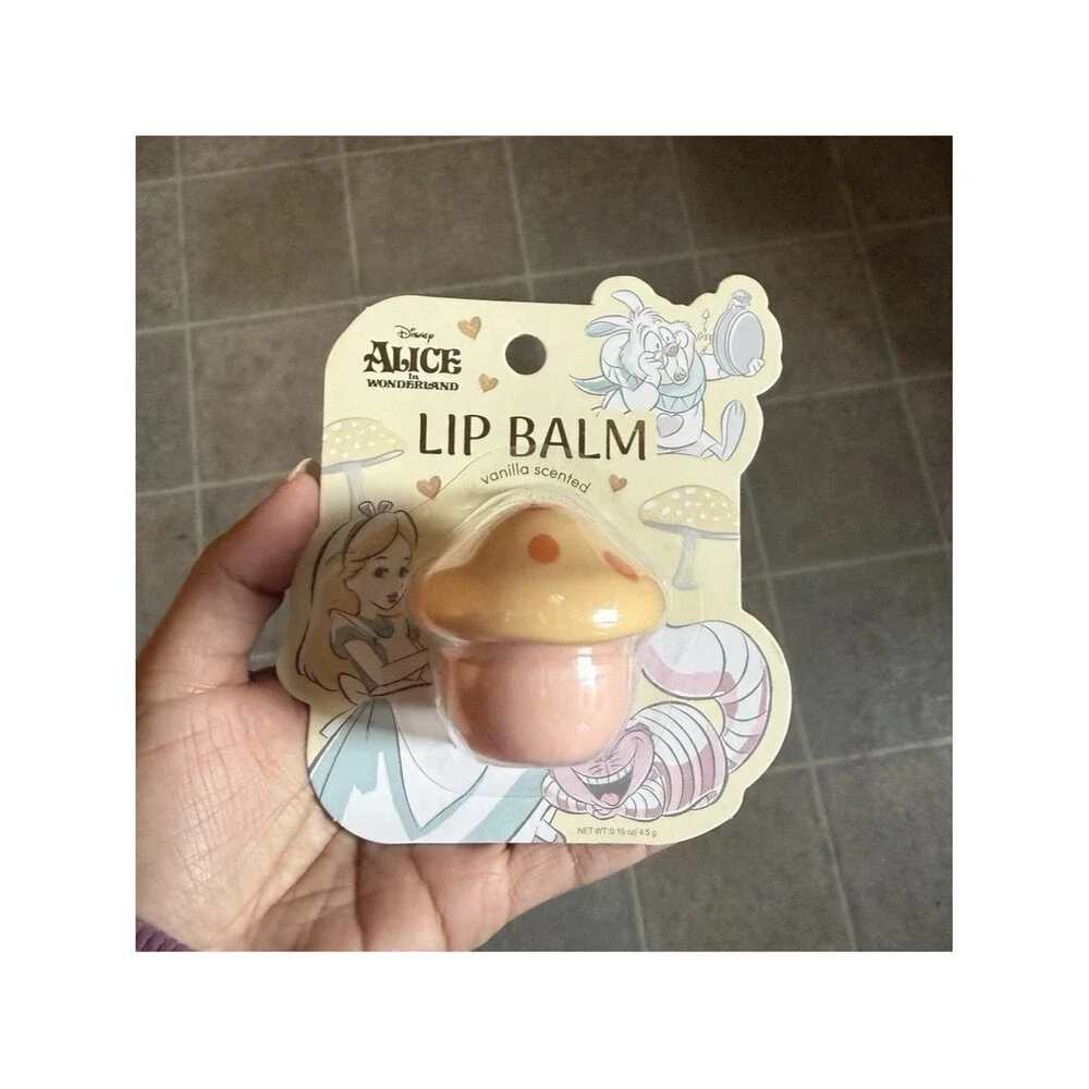 TikTok viral Disney Mushroom Lip Balm vanilla scented mushroom design new A2